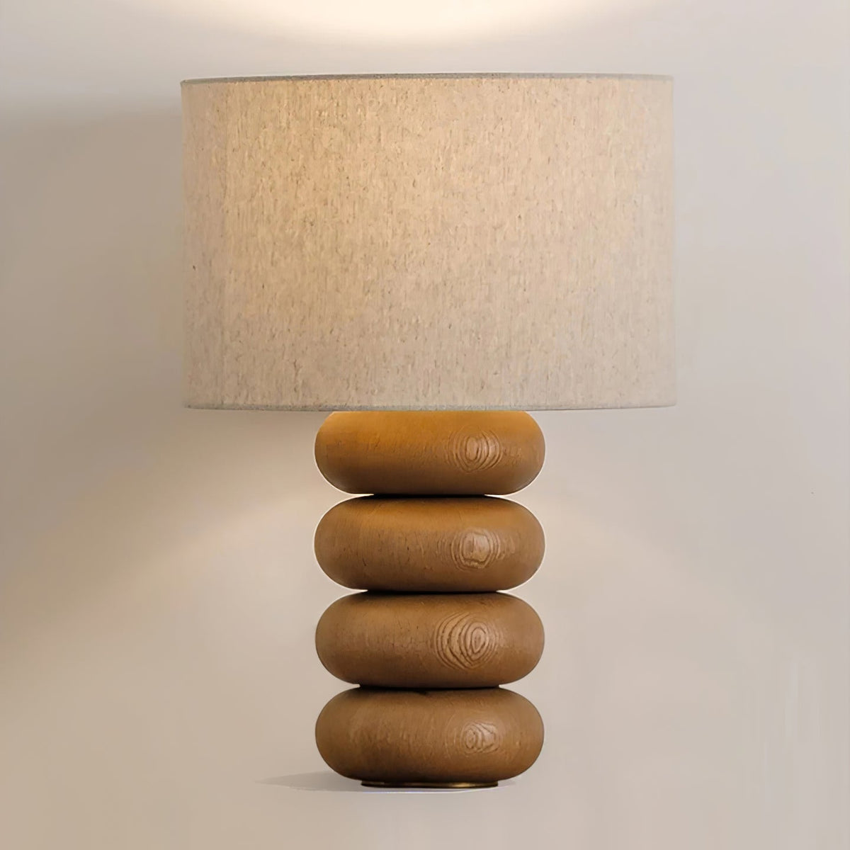 Lild Wood Fabric Table Lamp