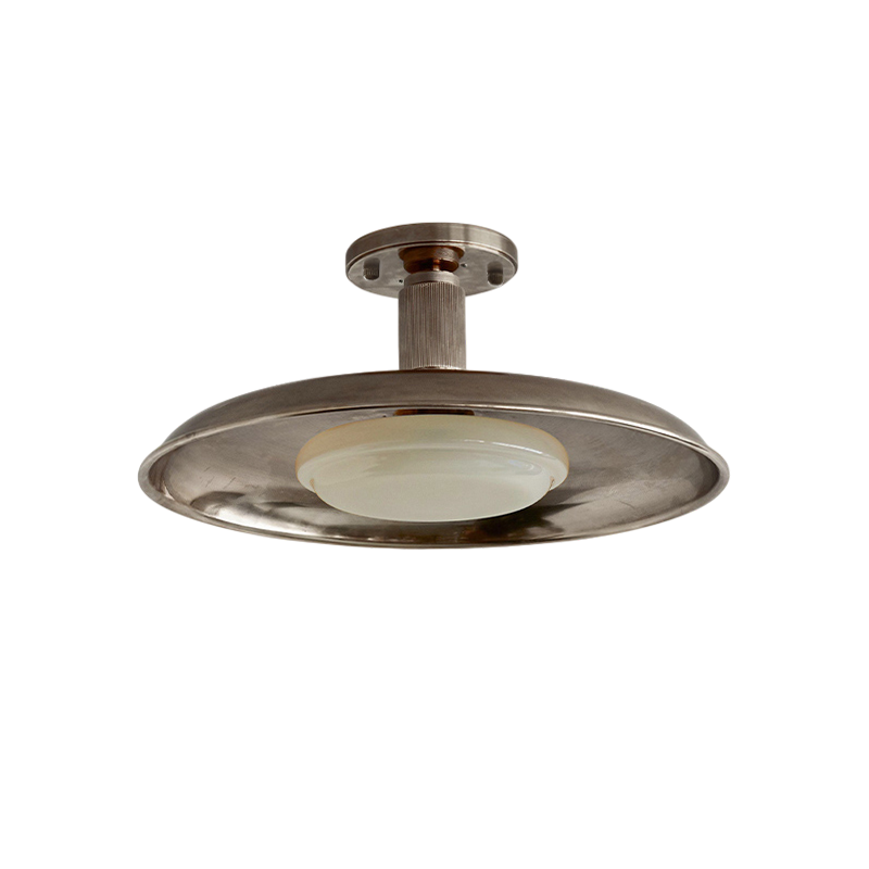 Bomae Pot Lid Style Flat Panel Flush Mount Ceiling Light