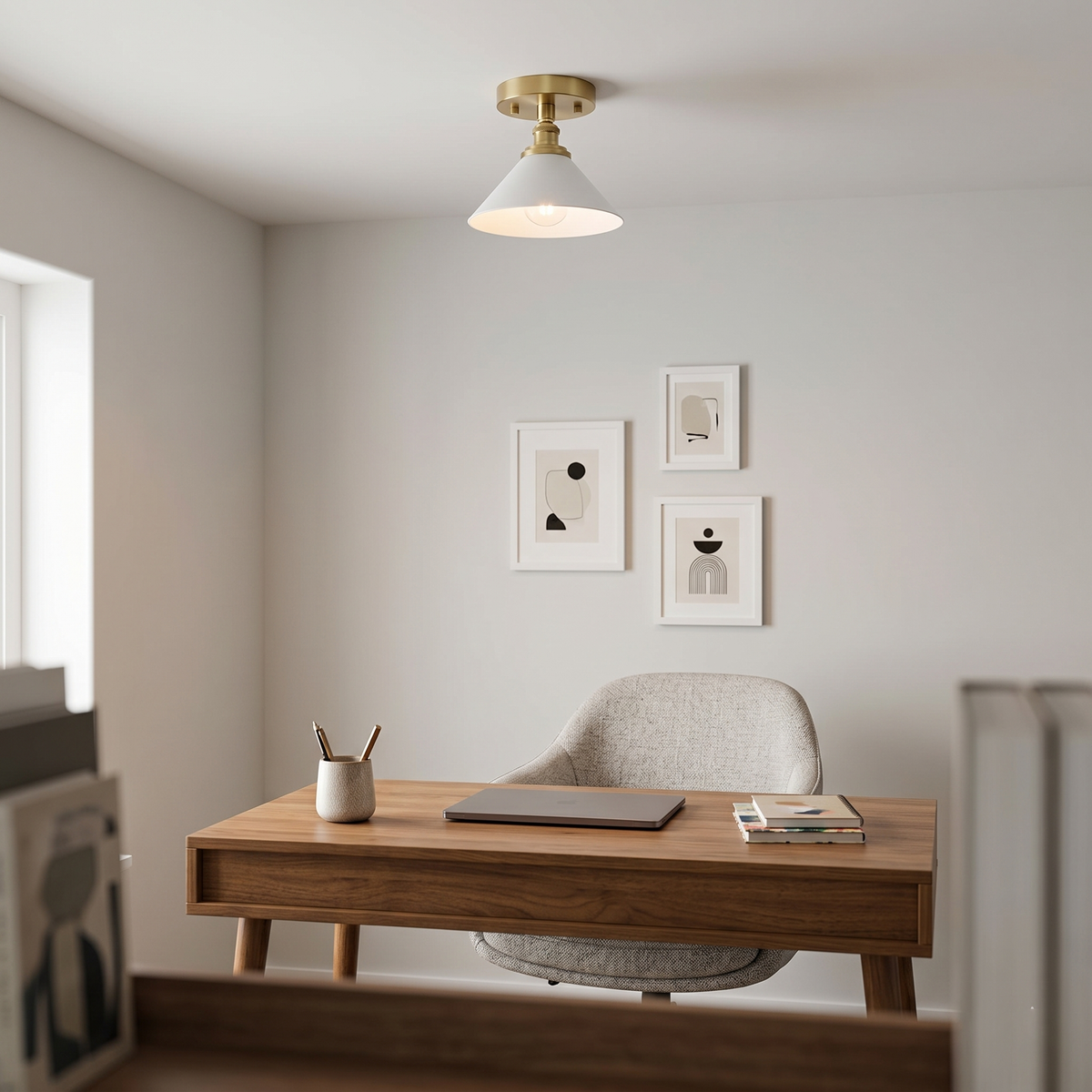 Aureleon Brass Minimalist Design Ceiling Lamp