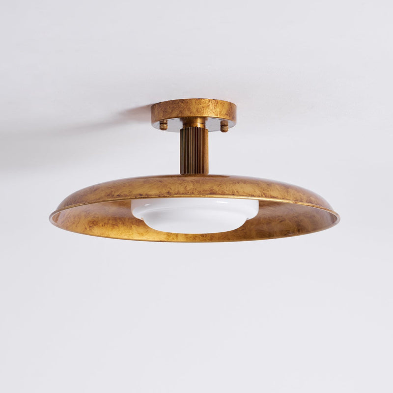 Bomae Pot Lid Style Flat Panel Flush Mount Ceiling Light
