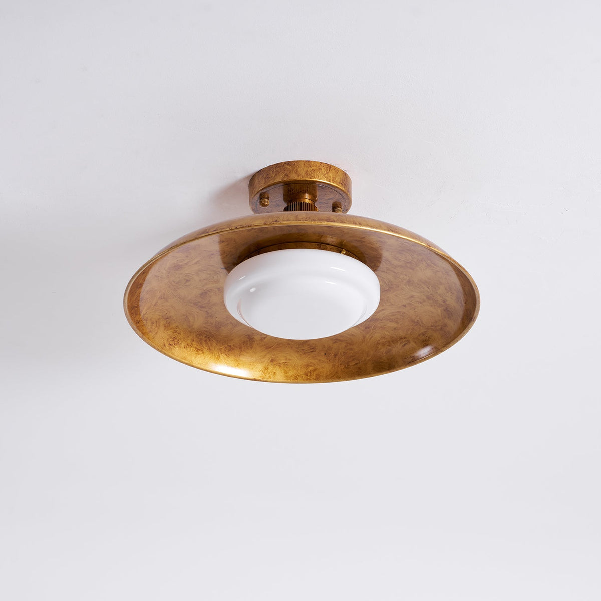 Bomae Pot Lid Style Flat Panel Flush Mount Ceiling Light