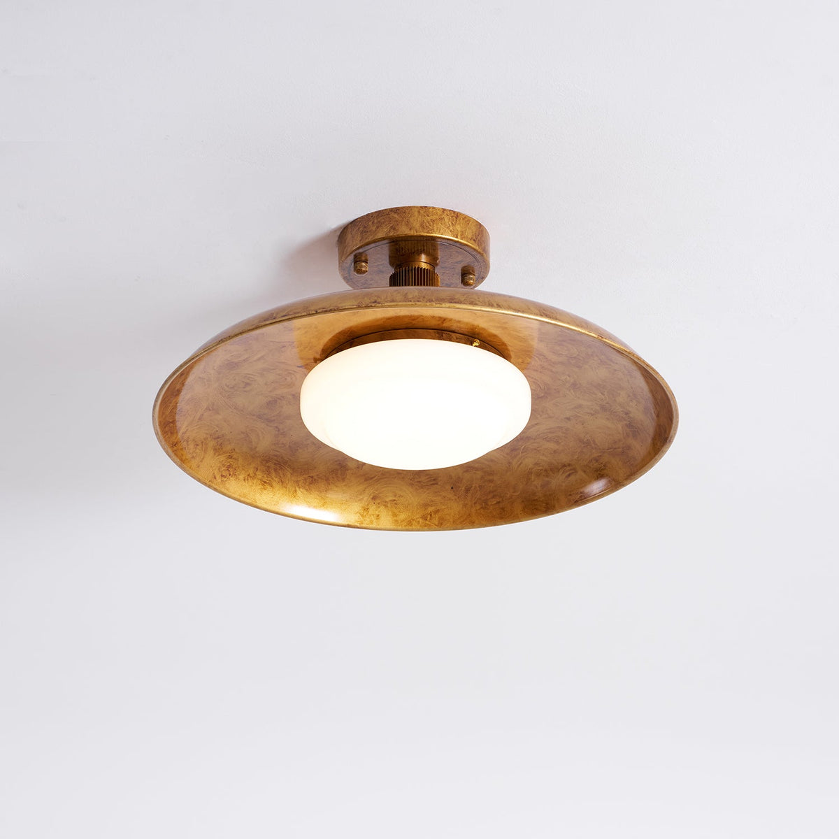 Bomae Pot Lid Style Flat Panel Flush Mount Ceiling Light