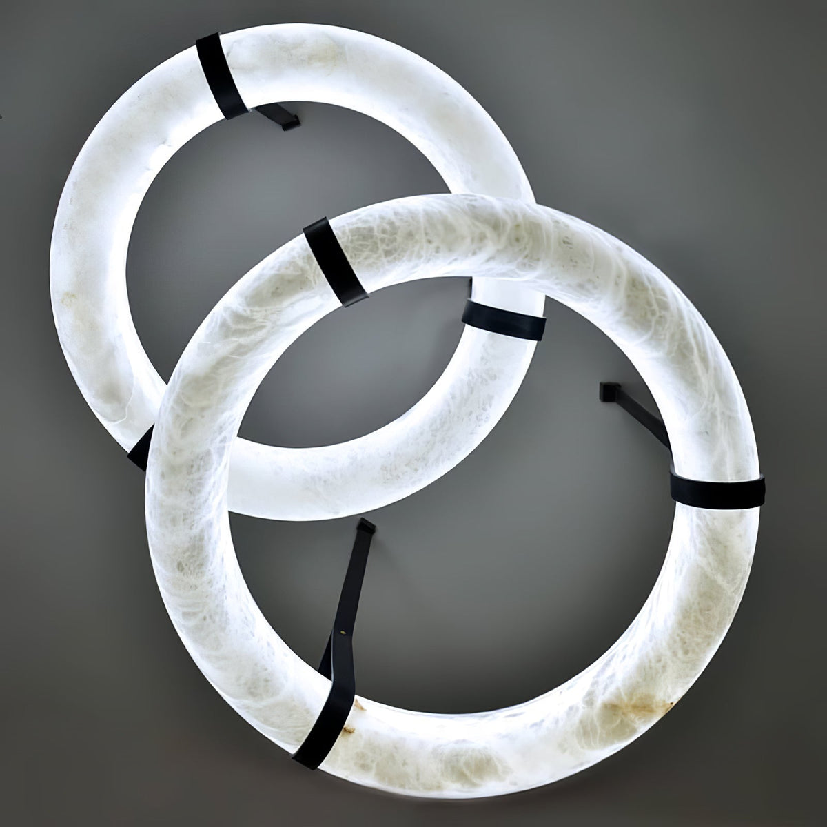 Tarys Alabaster Chandeliers  Ring Leather Strap Version B