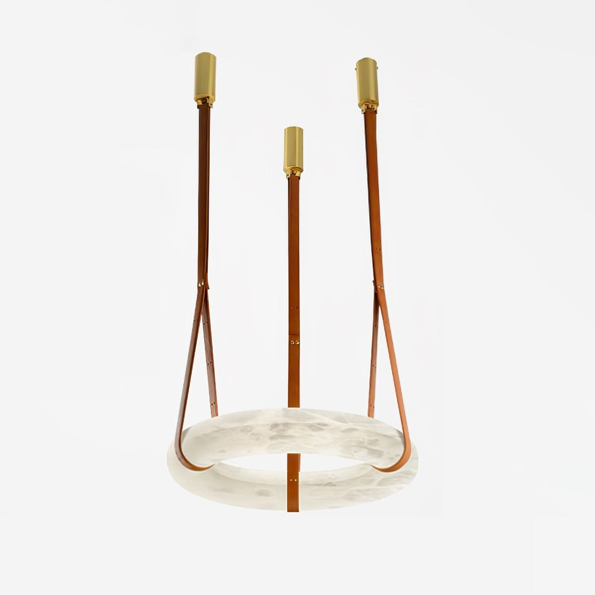 Tarys Alabaster Chandeliers  Ring Leather Strap Version B