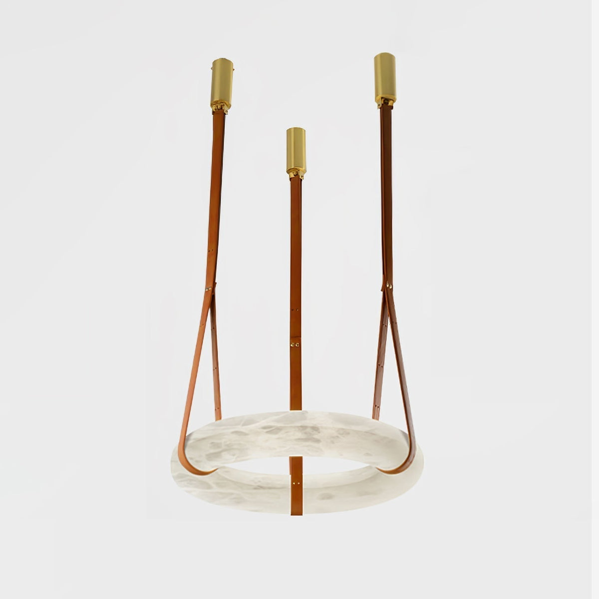 Tarys Alabaster Chandeliers  Ring Leather Strap Version B