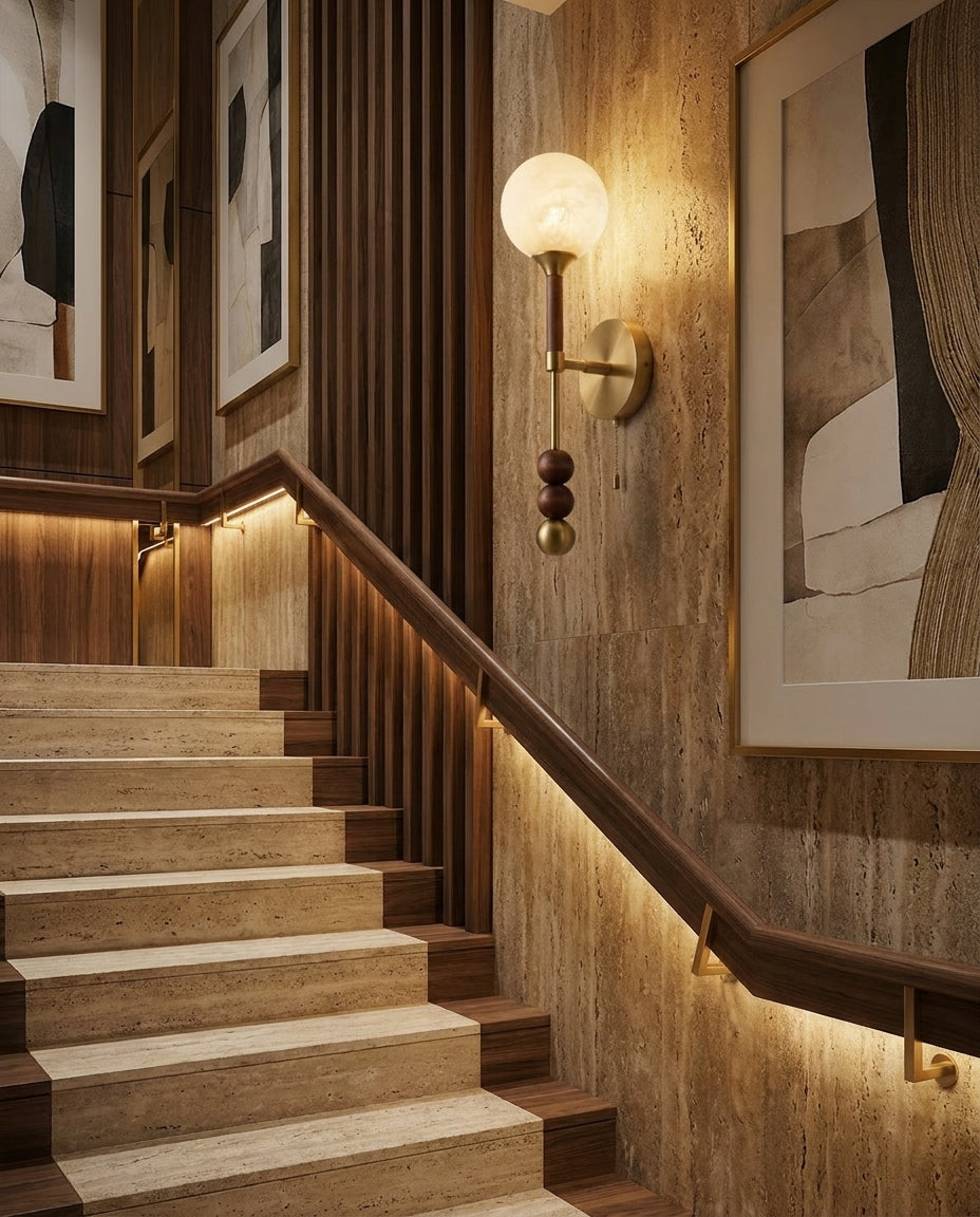 Valemont Alabaster Wall Sconce