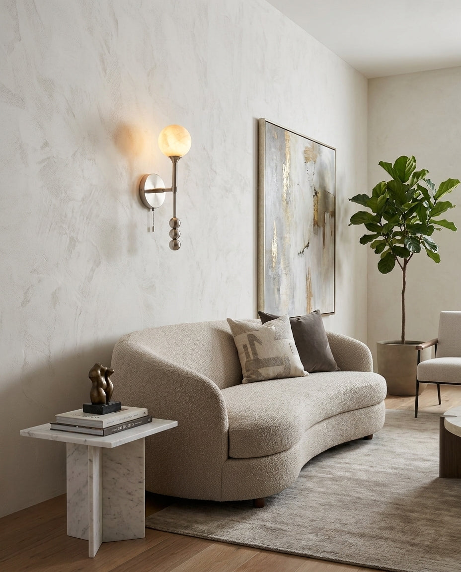 Valemont Alabaster Wall Sconce