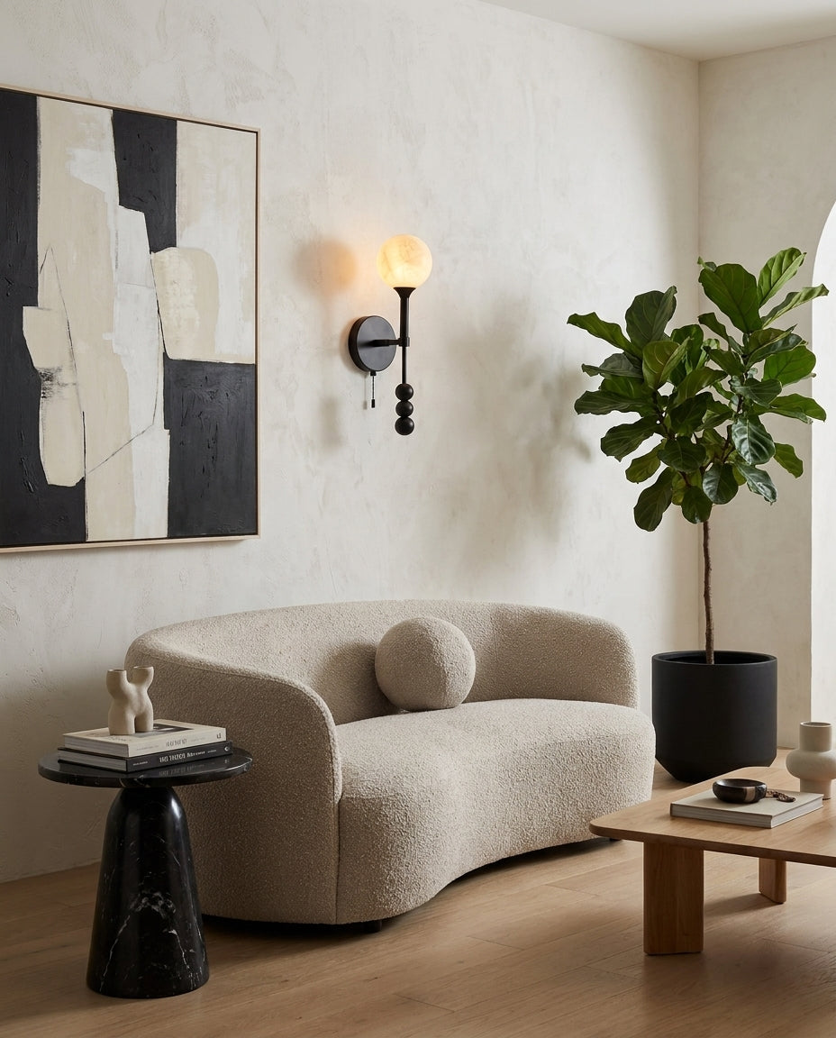 Valemont Alabaster Wall Sconce