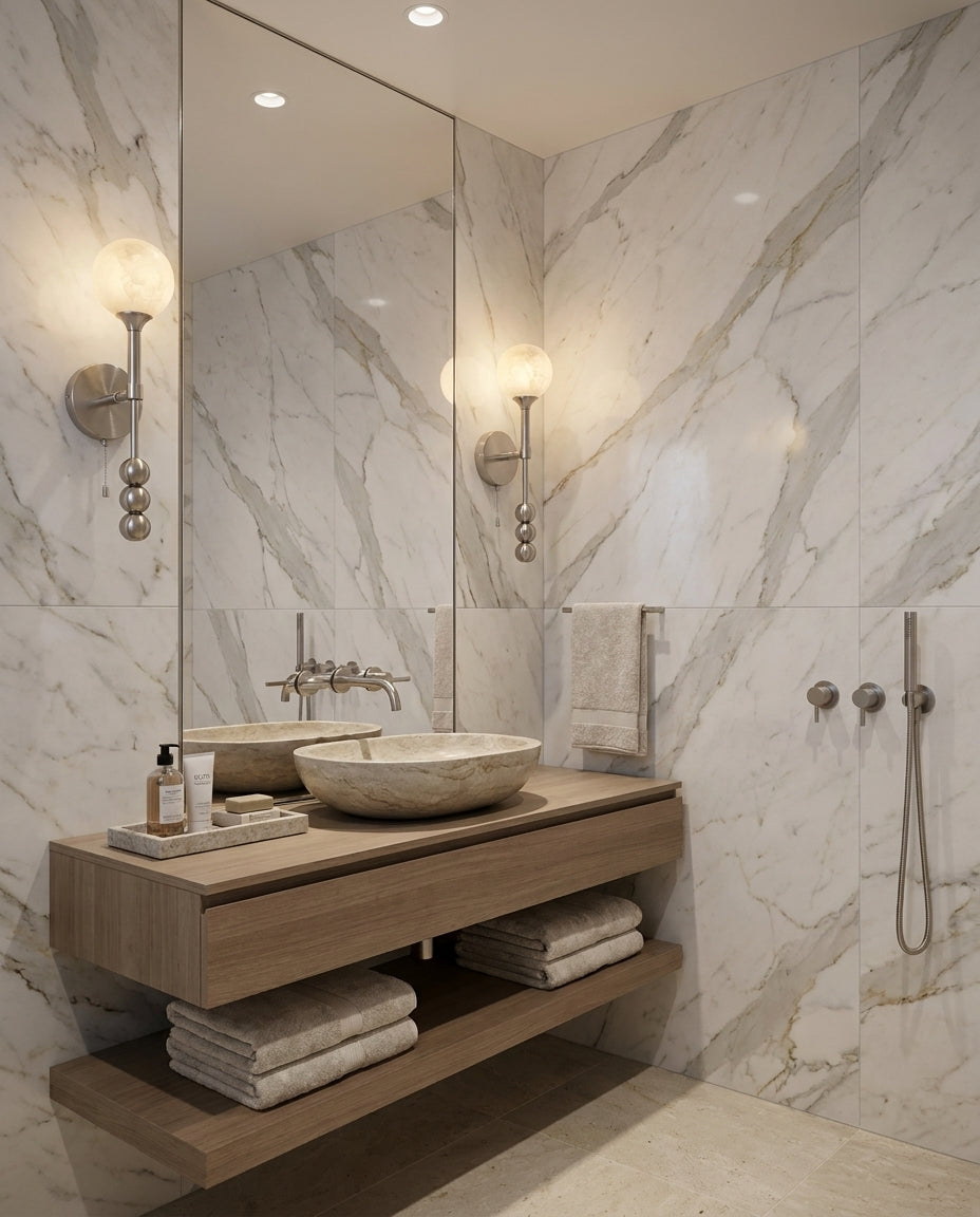 Valemont Alabaster Wall Sconce