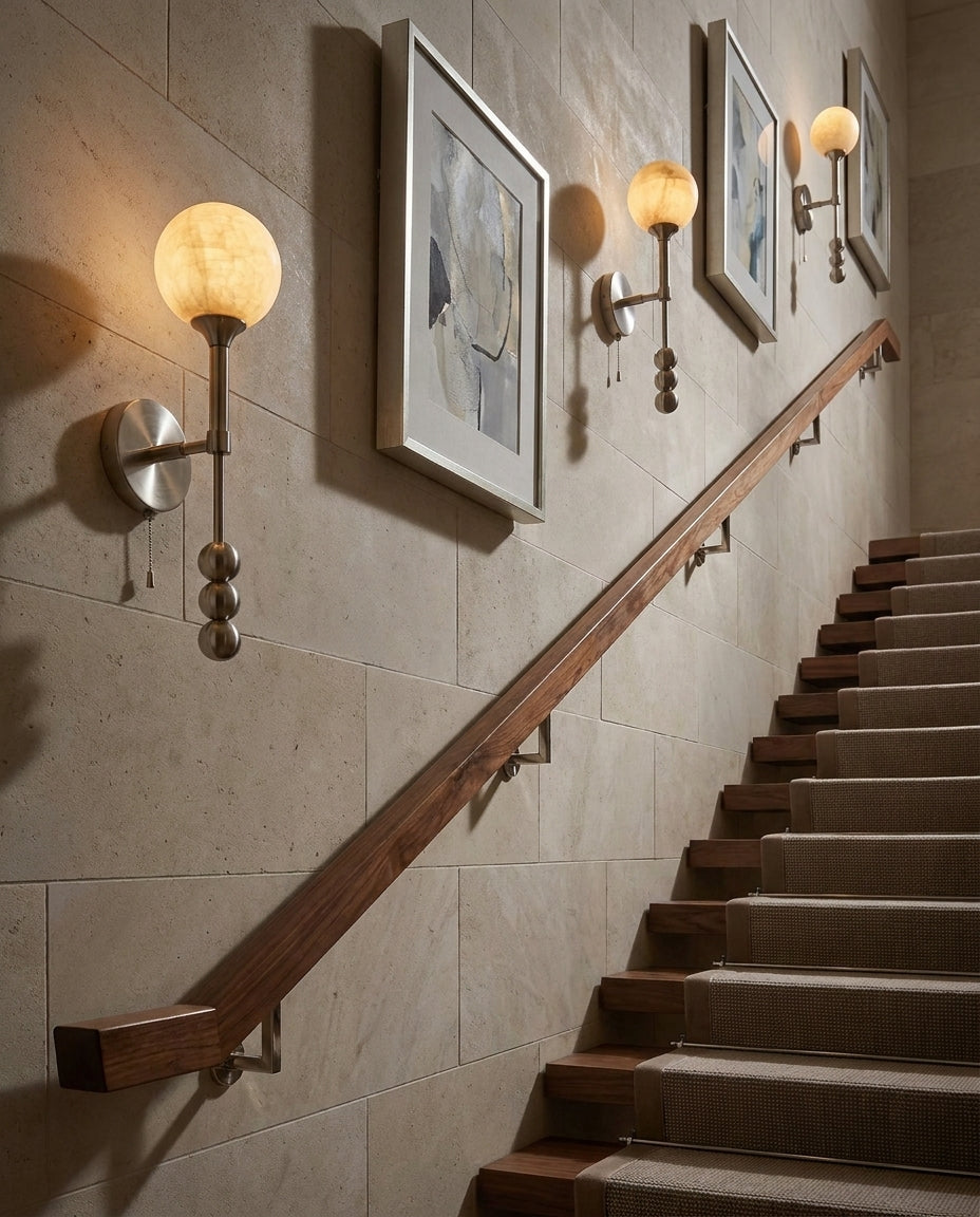 Valemont Alabaster Wall Sconce