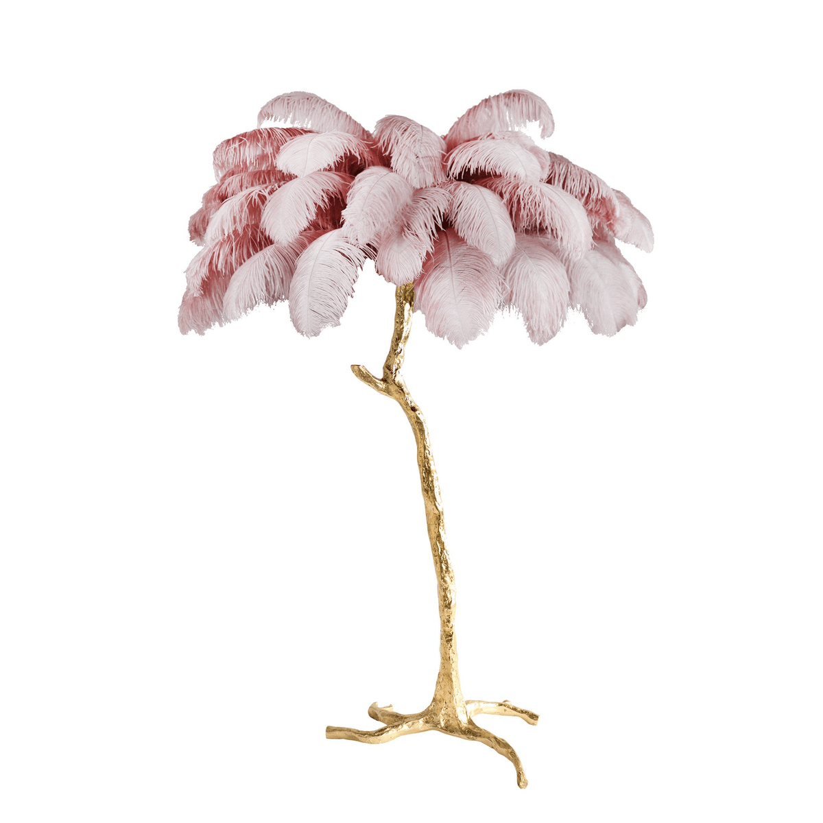 Selis Feather Brass Floor Lamp