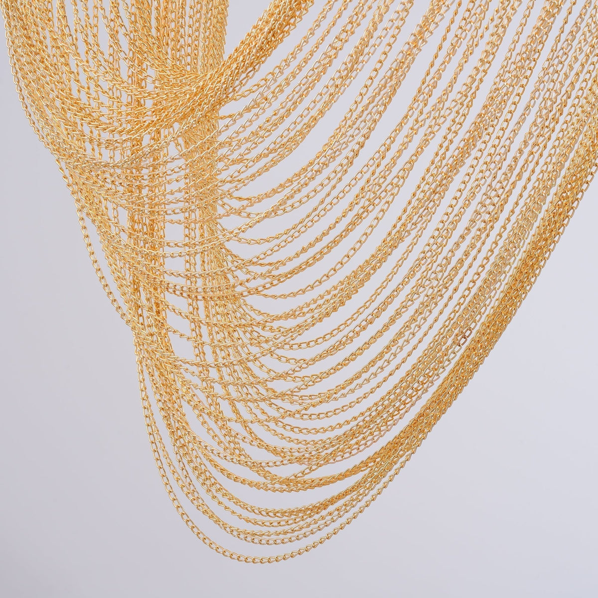 Apsht Pendant Light Copper Chain Sculptural Modern