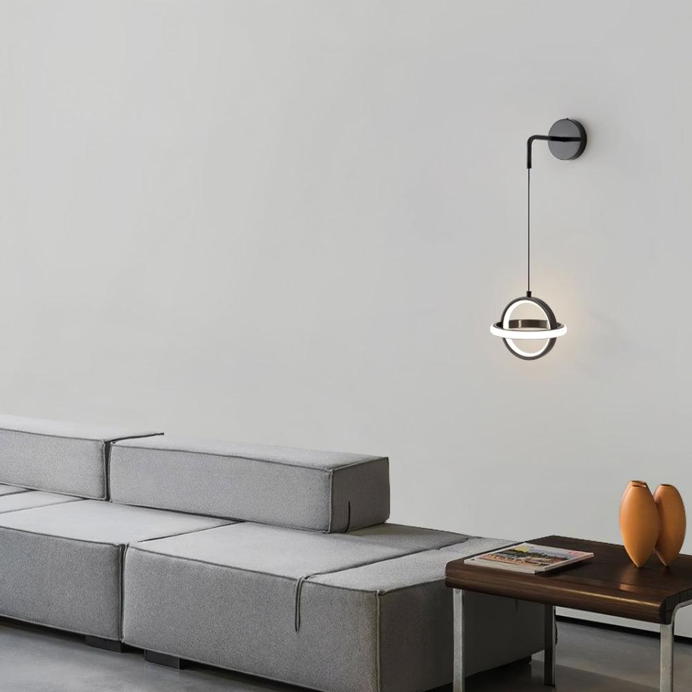 Vivianne Modern Minimalist Oval Brass Wall Light