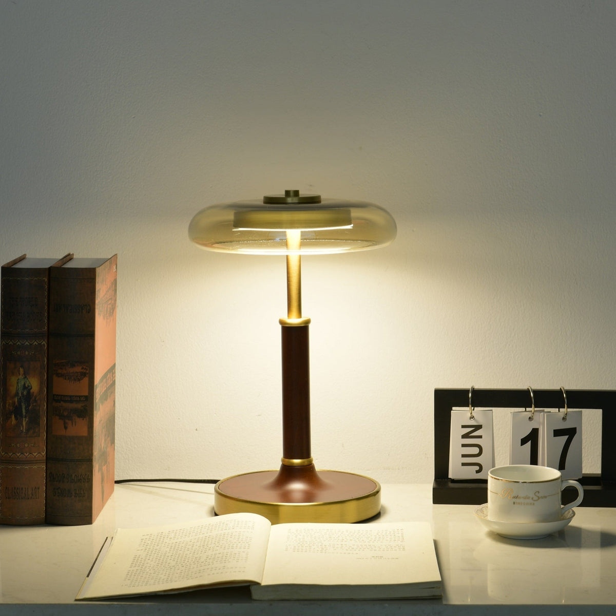 Layla Vintage Glass Table Lamp