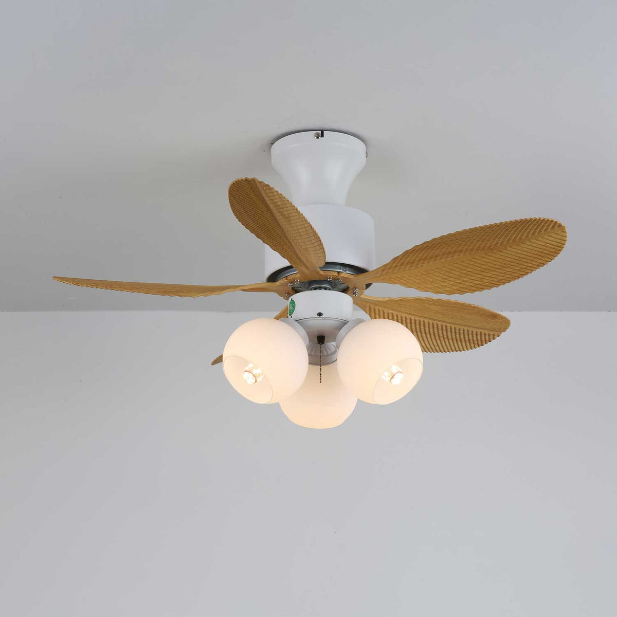 Althea Vintage Wood Ceiling Fan Light