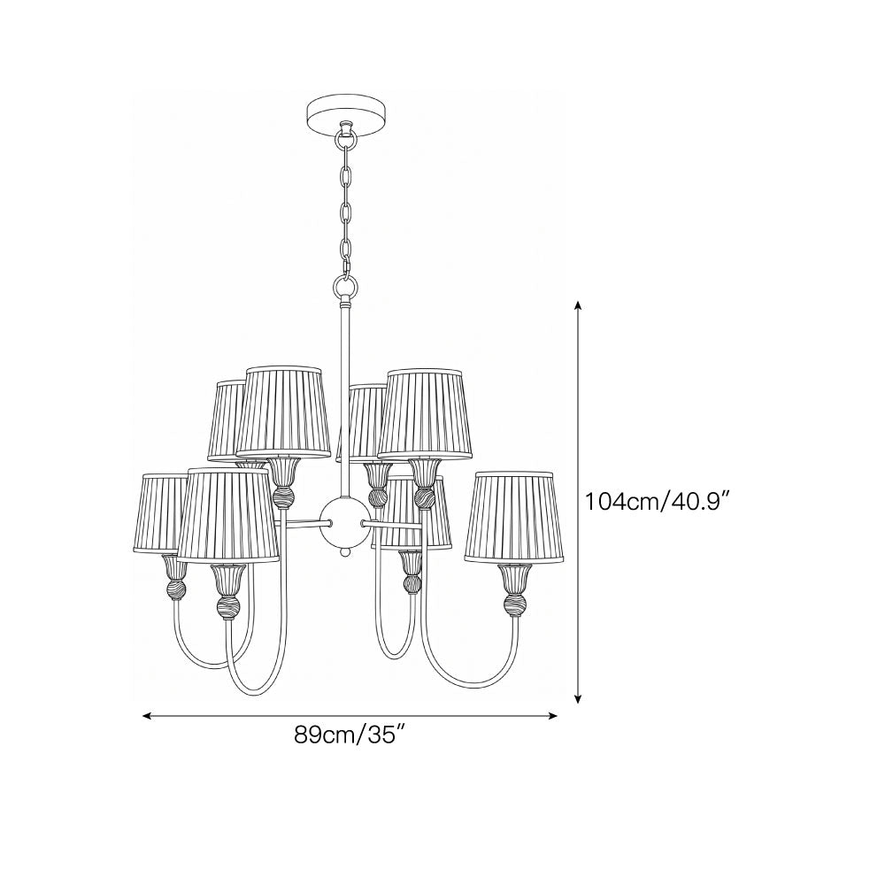 Kaela Brass Tiered Chandelier