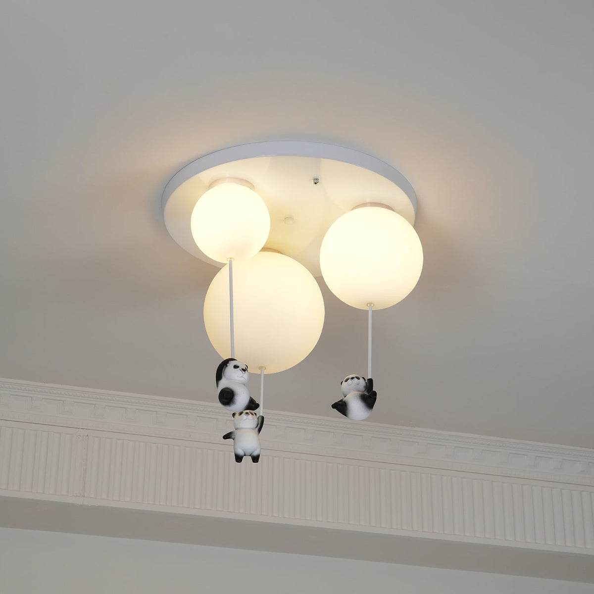 Yrath Elegance Panda Glass Ceiling Lamp