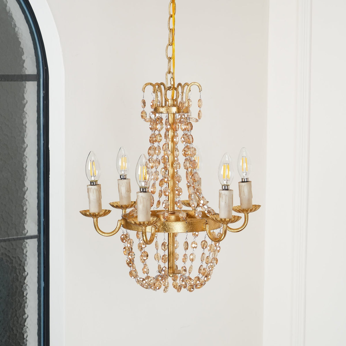 Luxinine Vintage Flea Market Crystal Chandelier