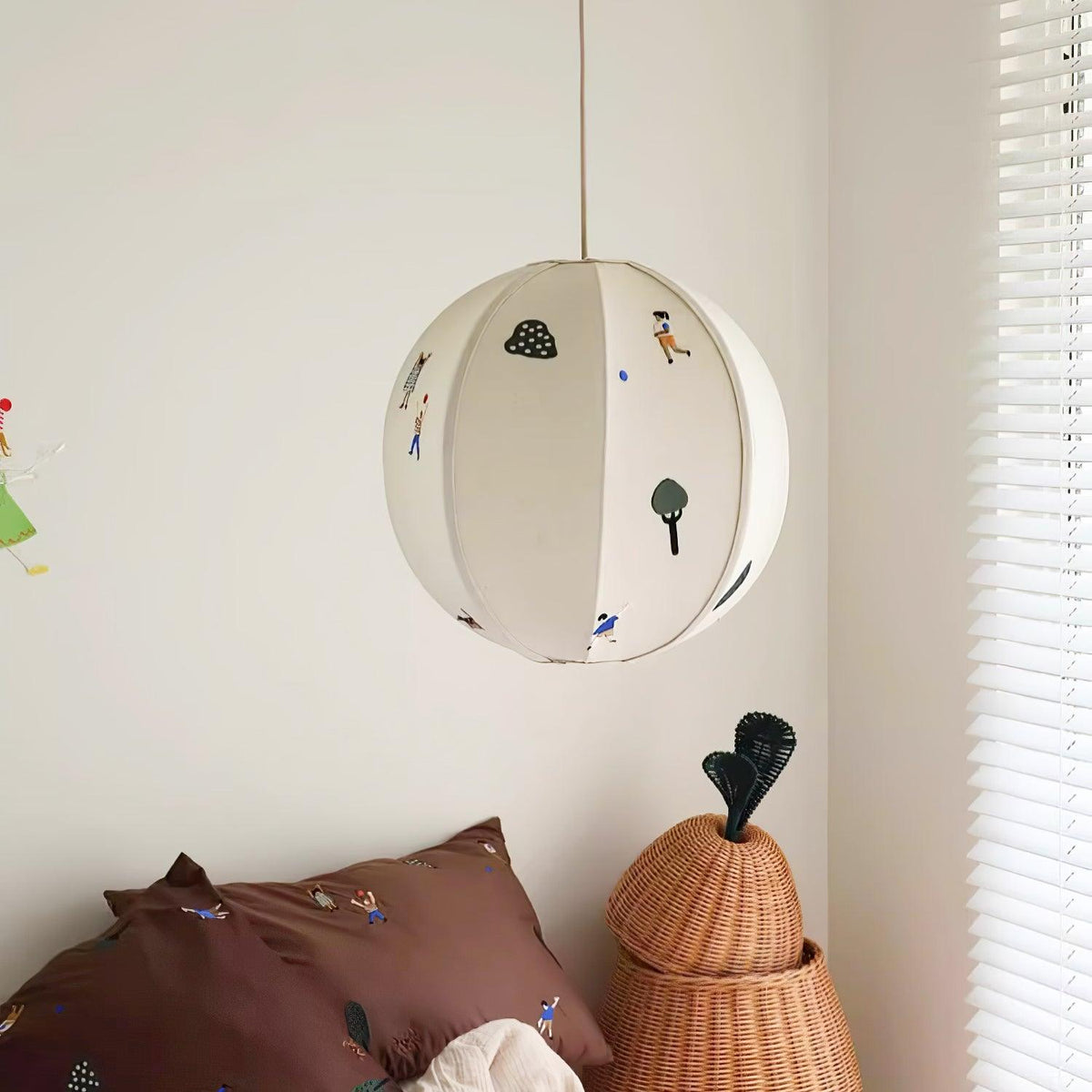 Wacell Art Textile Swag Fabric Pendant Lamp