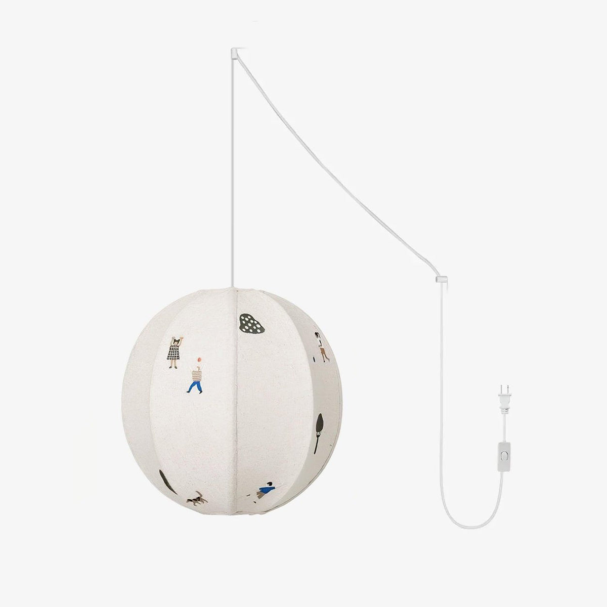Wacell Art Textile Swag Fabric Pendant Lamp