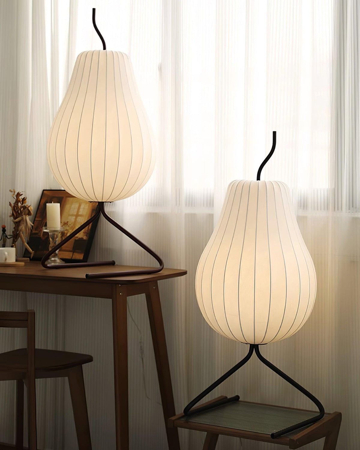 Calerielle Minimalist Pear Floor Lamp