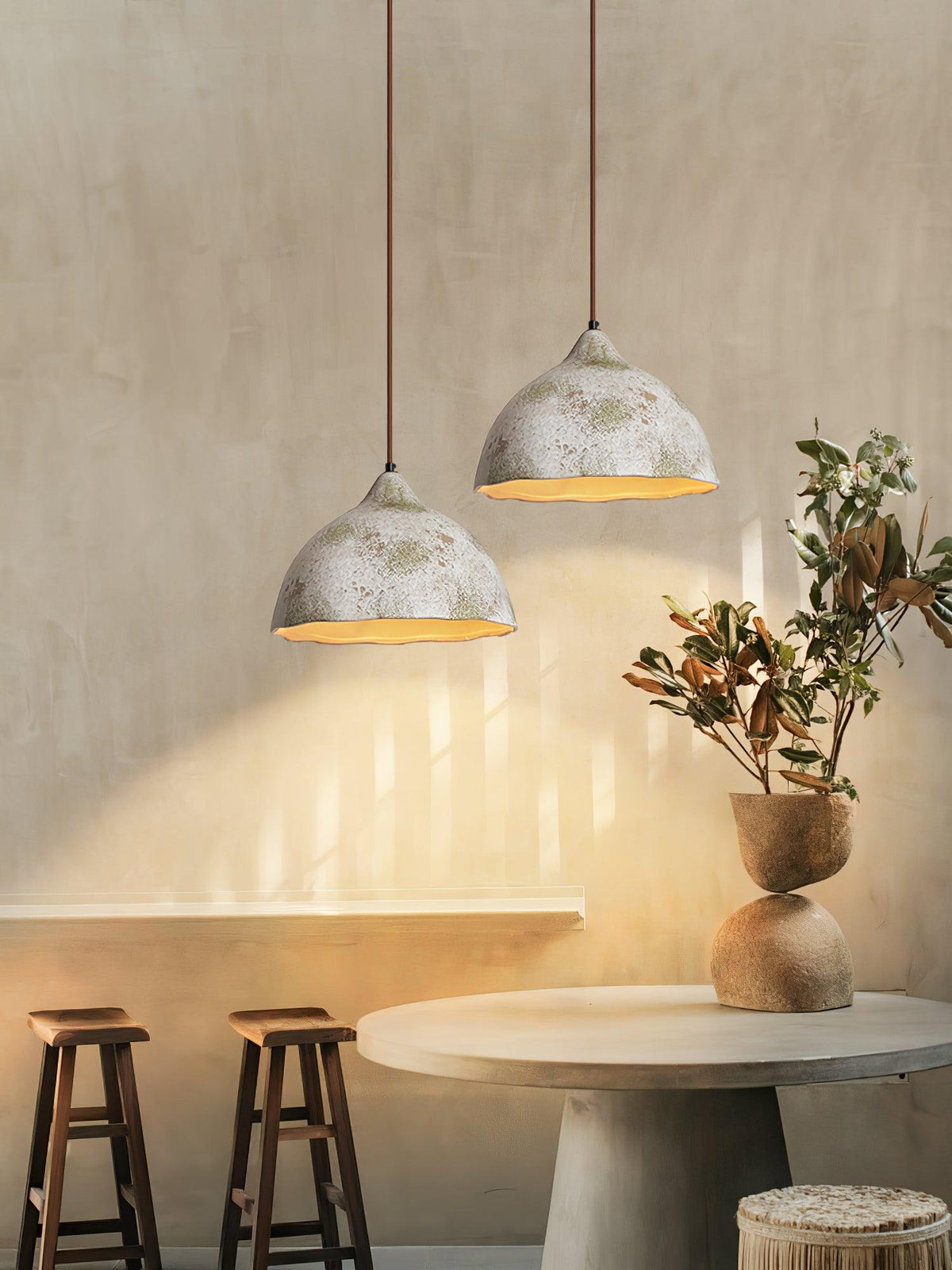 Moss Minimalist Wood Pendant Light