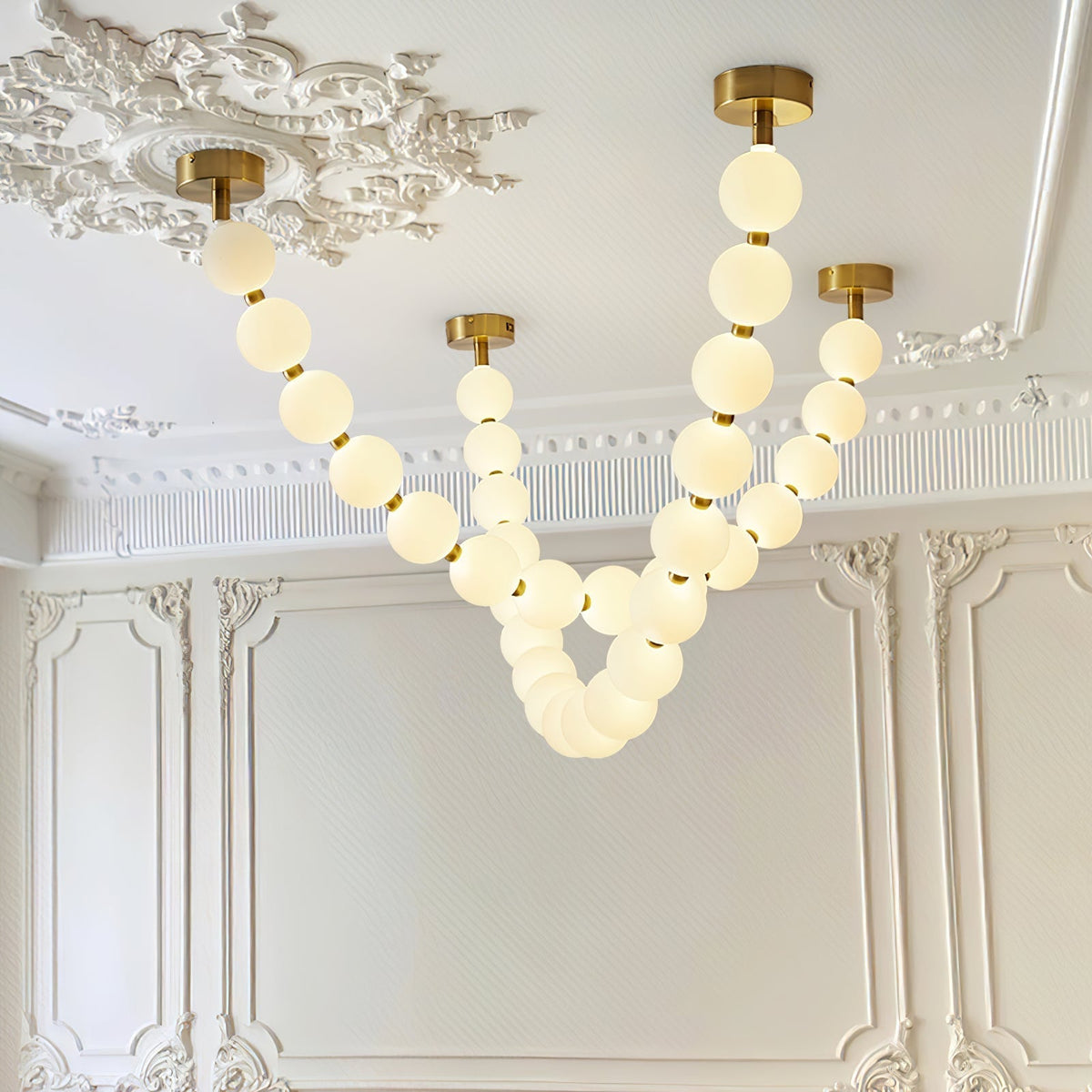 Kanell Brass Sputnik Chandelier