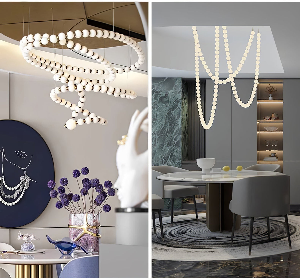 Emelir Pearl Necklace Balls Glass Chandelier