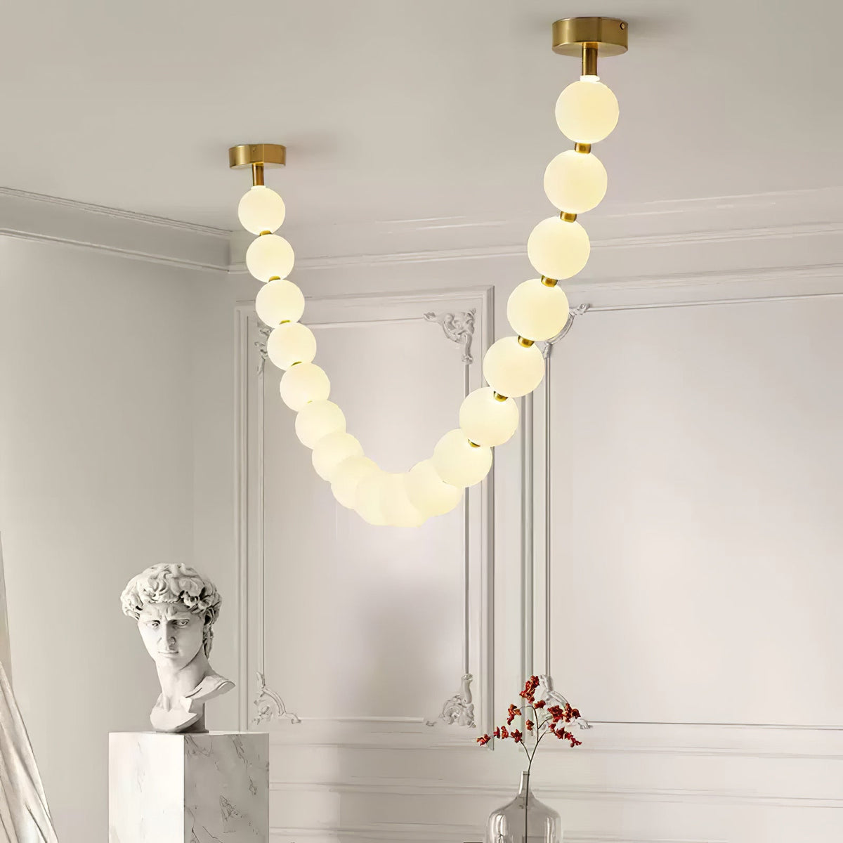 Emelir Pearl Necklace Balls Glass Chandelier
