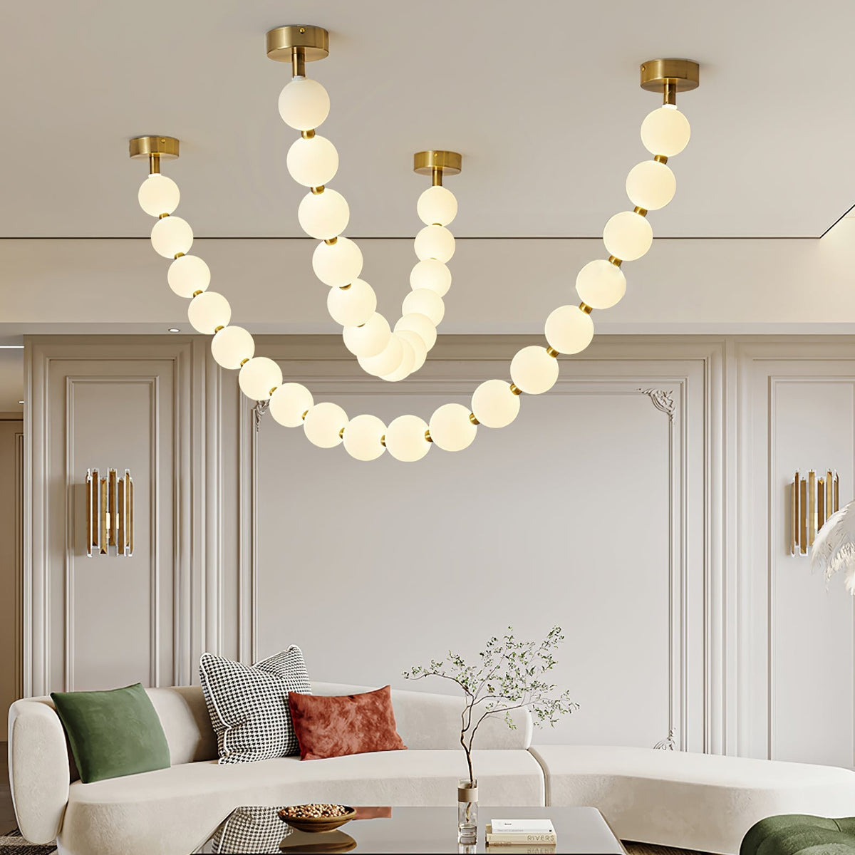 Kanell Brass Sputnik Chandelier
