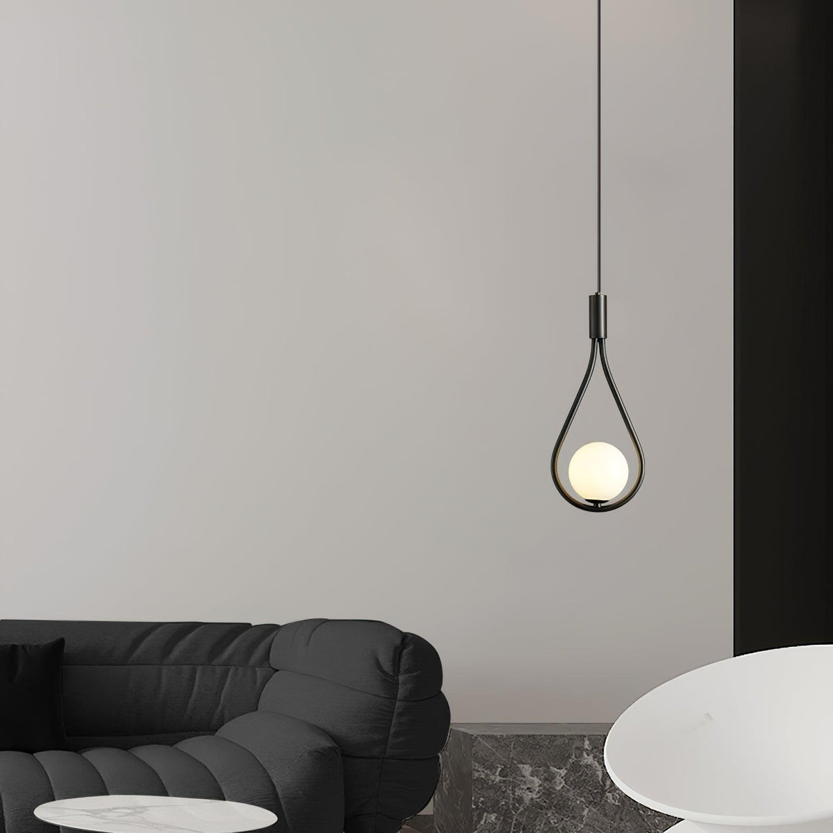 Droplet Modern Brass Pendant Light