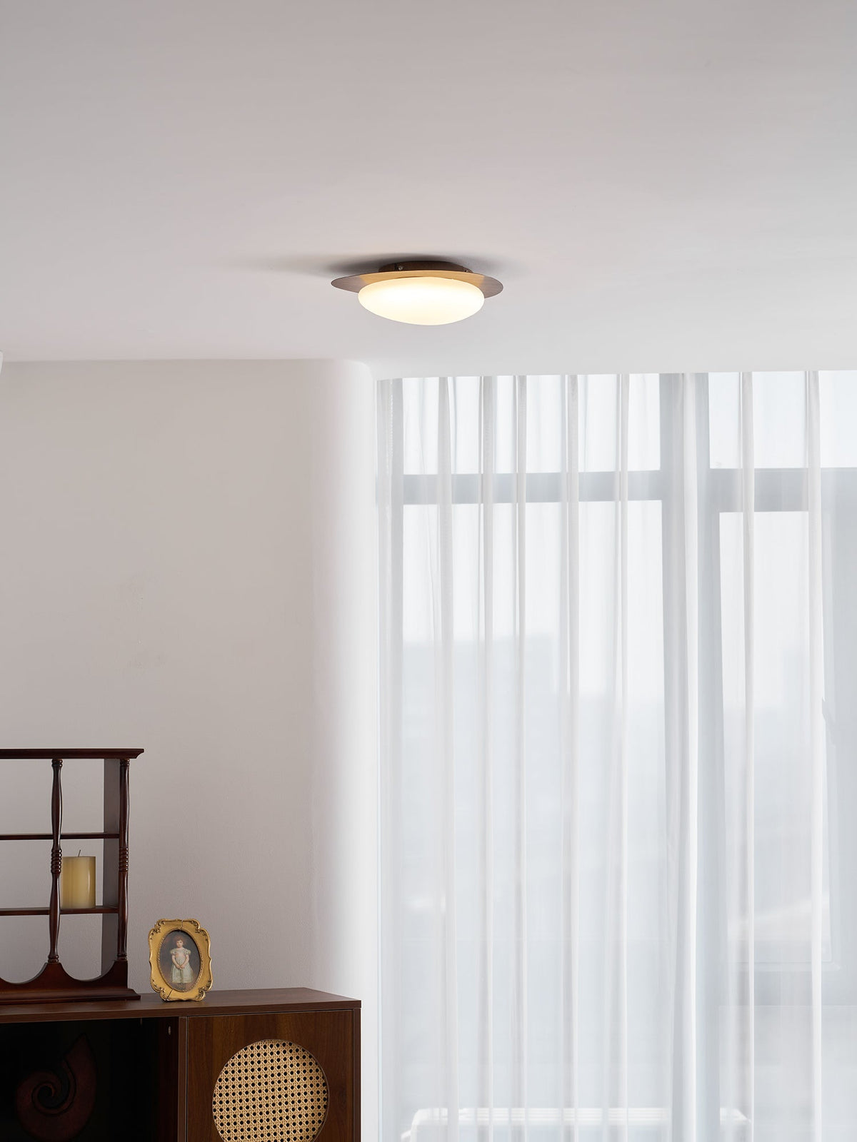 Jonoa Pebble Metal Flush Mount Ceiling Light