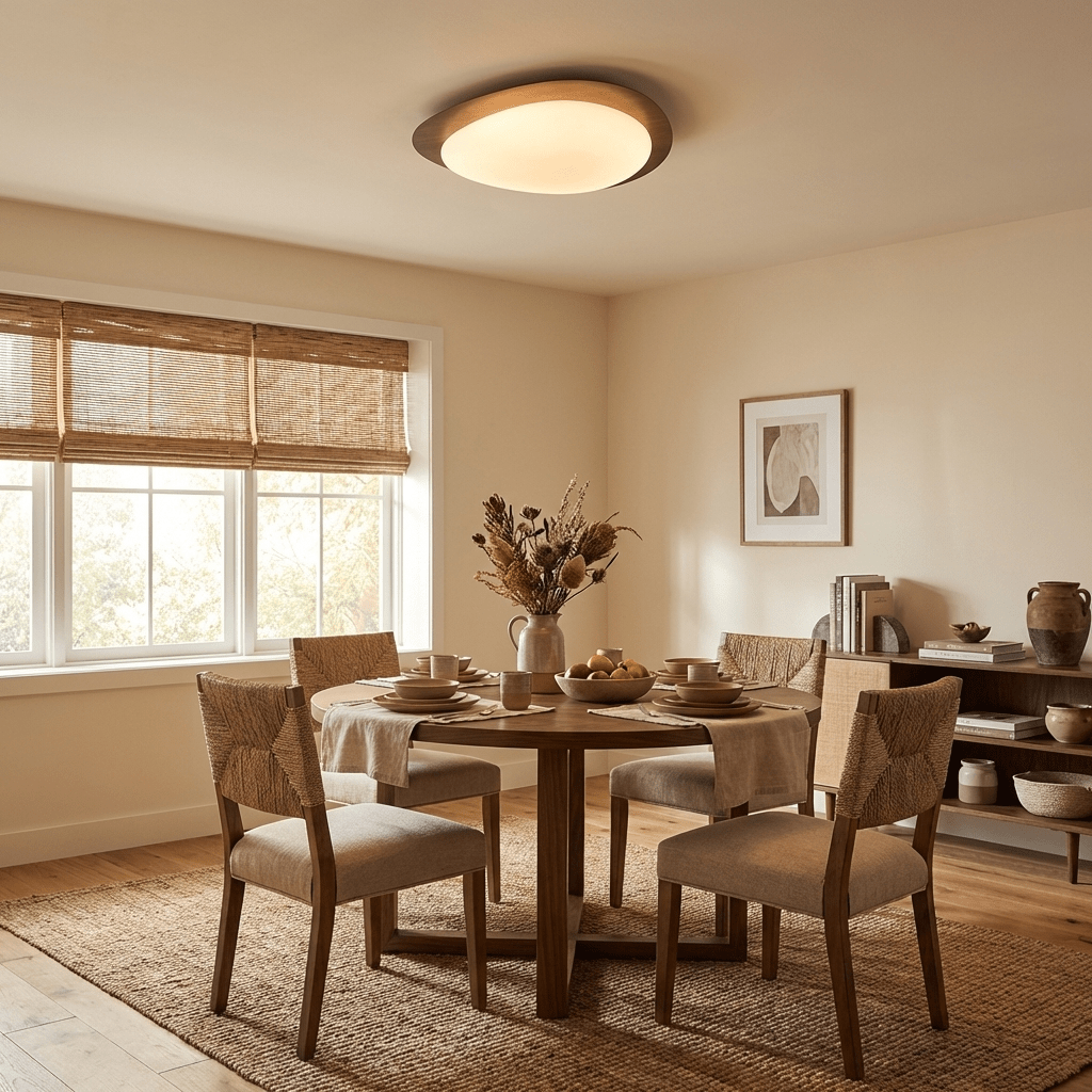 Jonoa Pebble Metal Flush Mount Ceiling Light