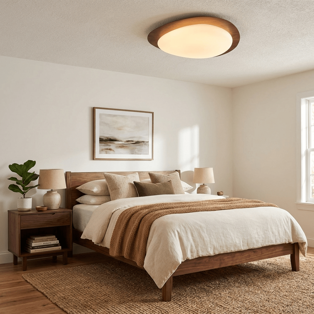 Jonoa Pebble Metal Flush Mount Ceiling Light