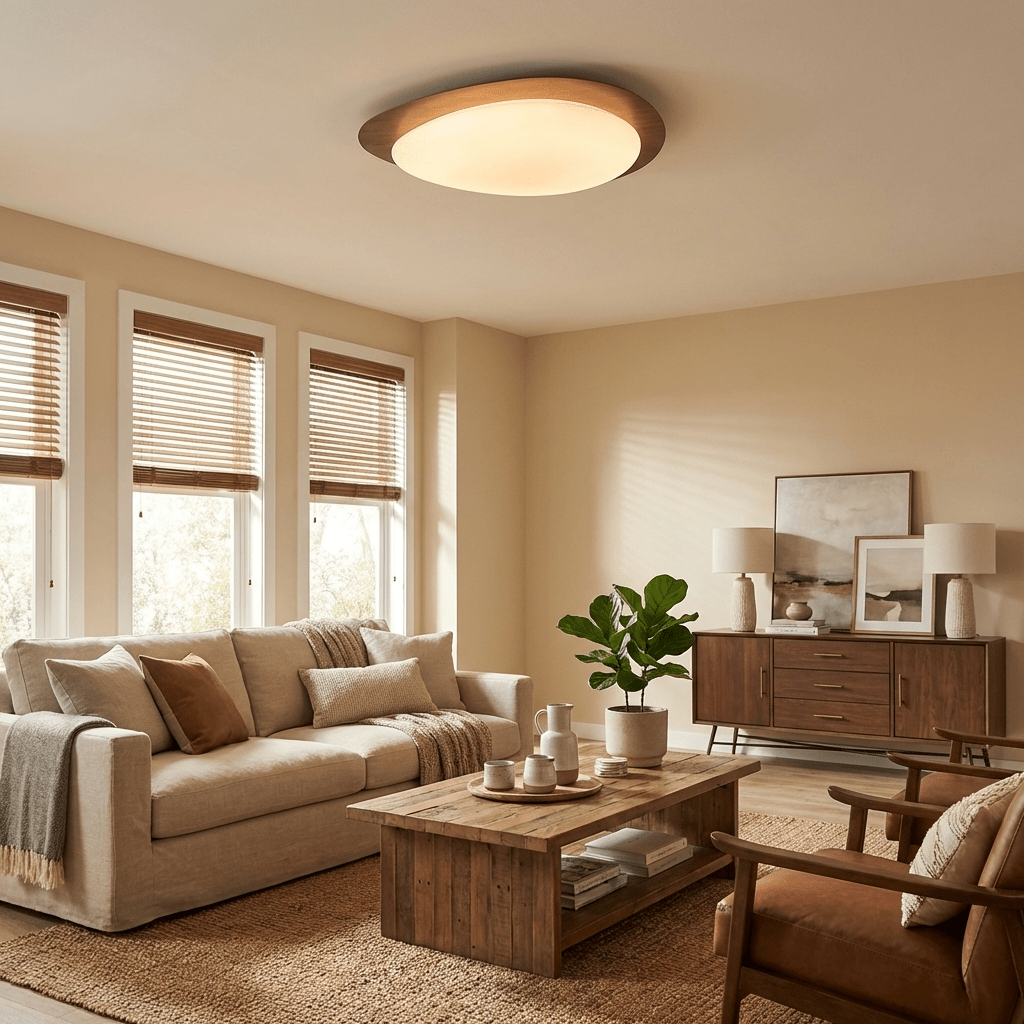 Jonoa Pebble Metal Flush Mount Ceiling Light