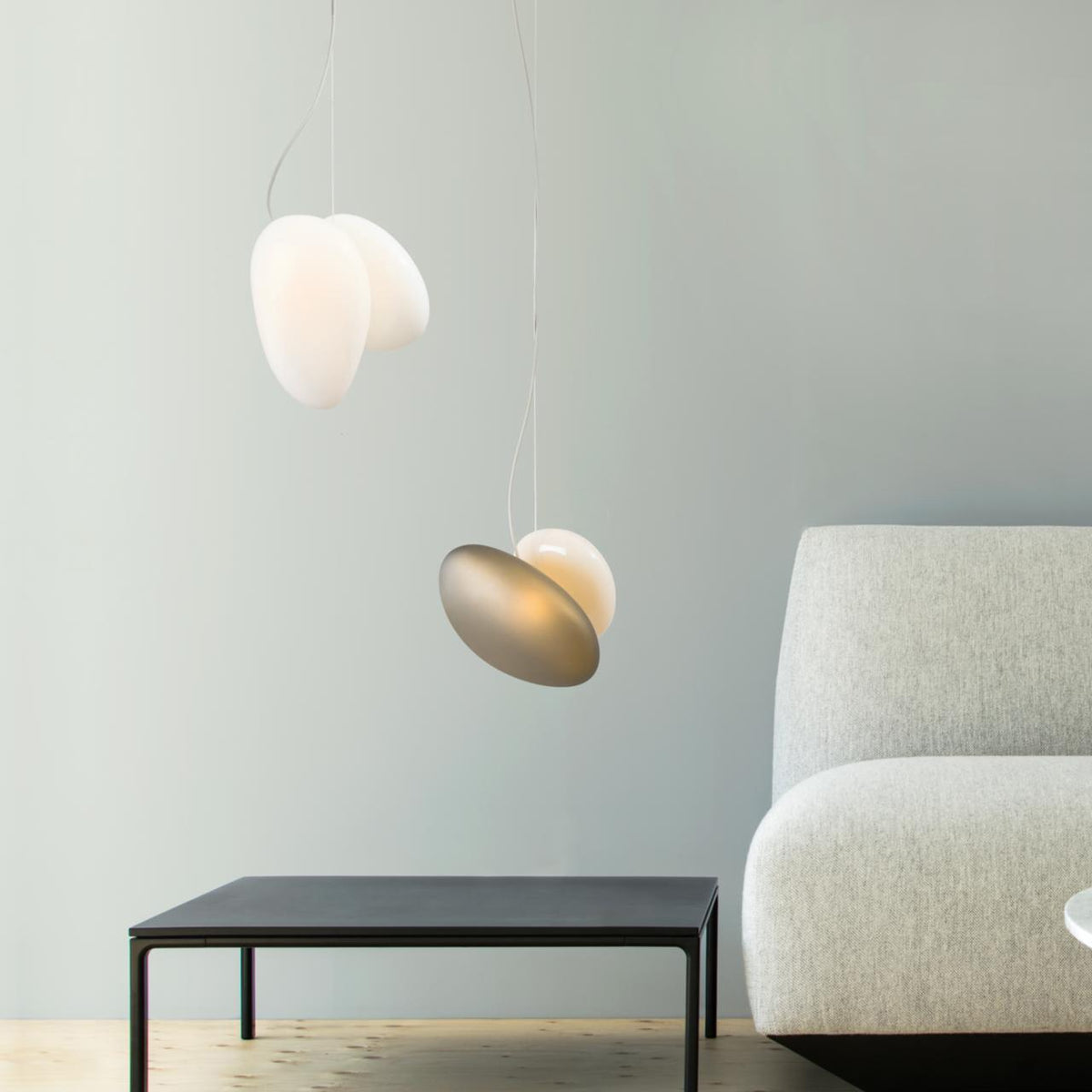 Mervan Frosted Glass Pendant Light