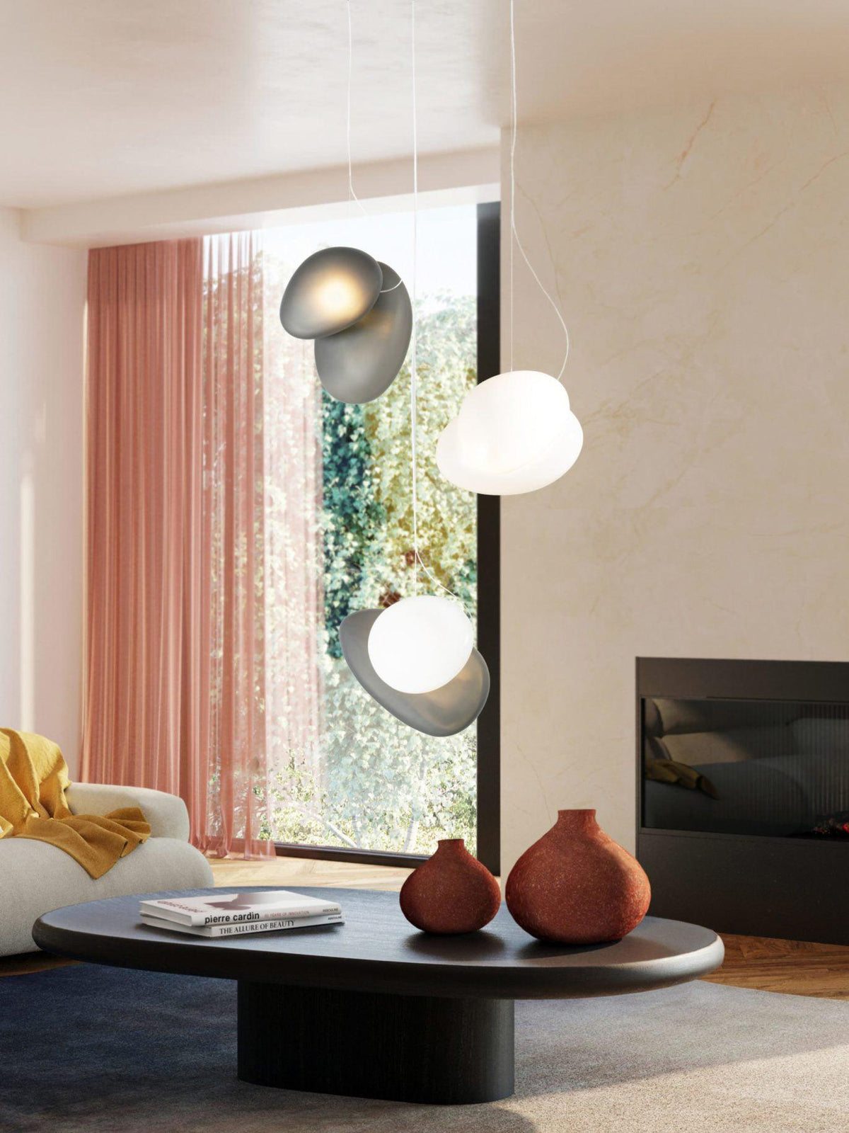 Mervan Frosted Glass Pendant Light