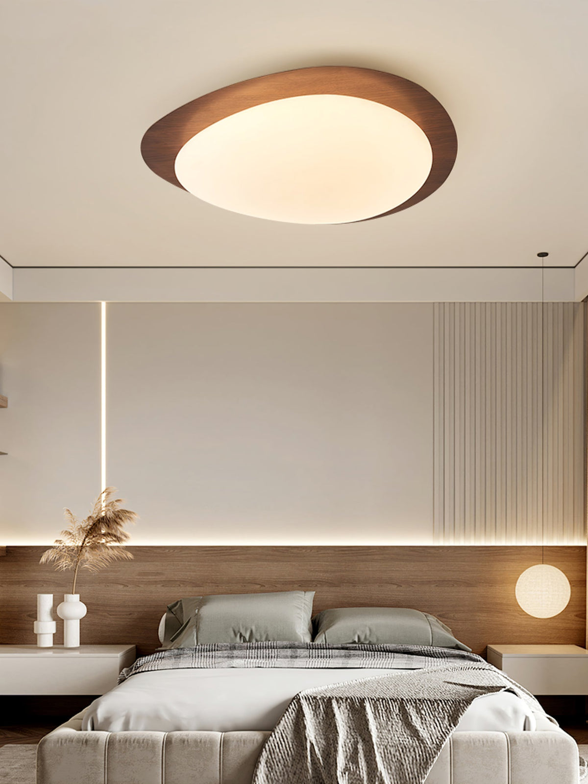 Jonoa Pebble Metal Flush Mount Ceiling Light