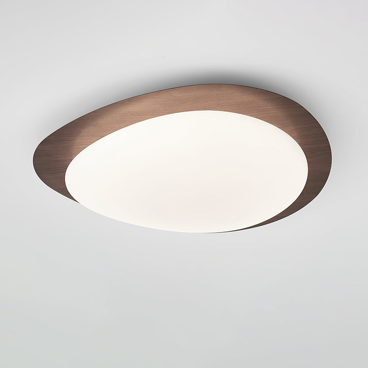 Sylenia Ceiling Light Pebble Walnut Acrylic LED