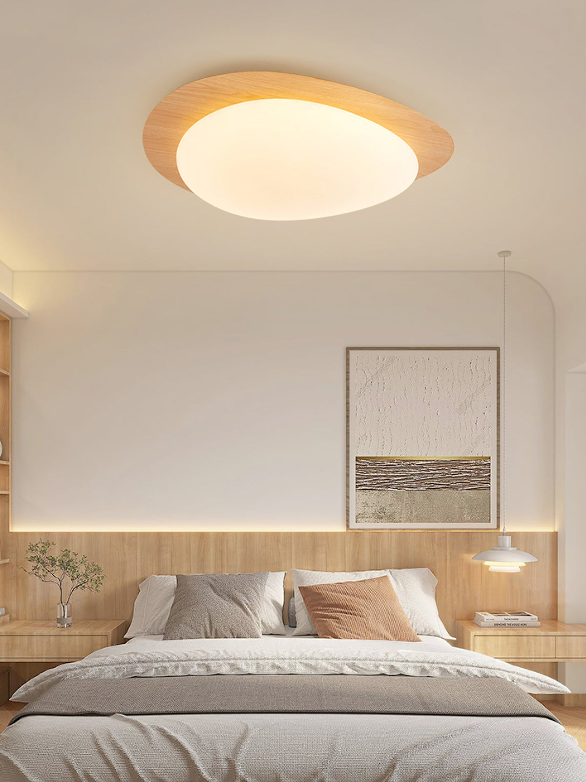 Jonoa Pebble Metal Flush Mount Ceiling Light