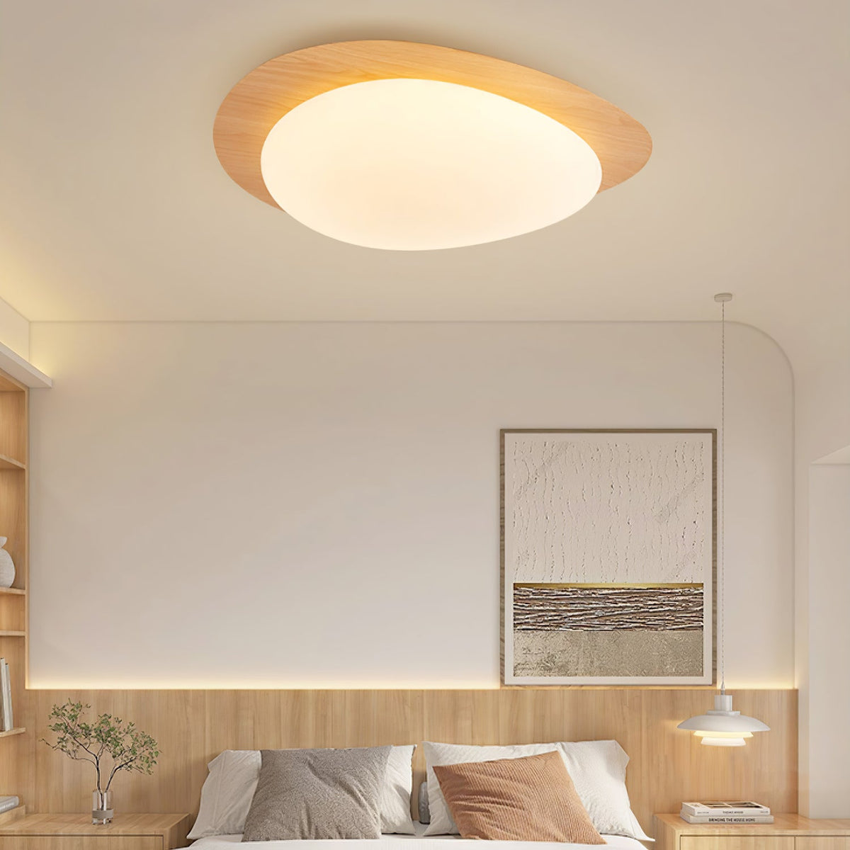 Jonoa Pebble Metal Flush Mount Ceiling Light