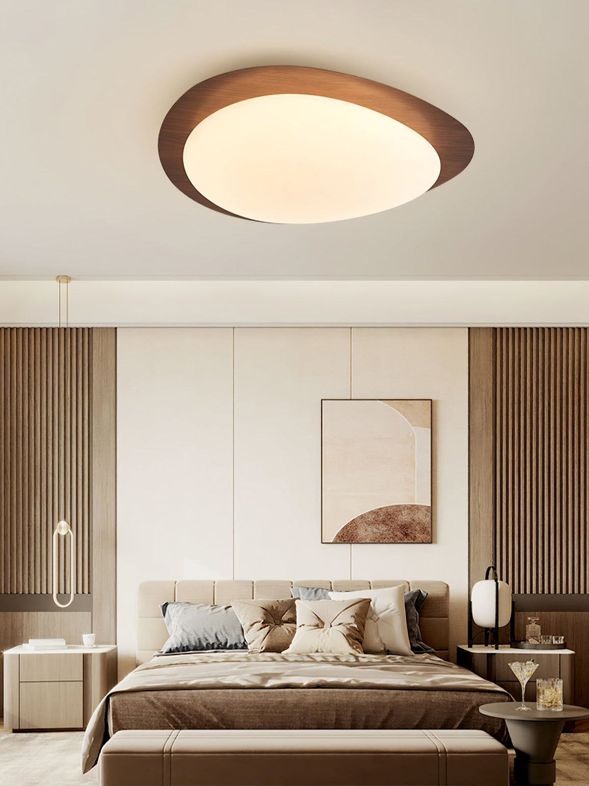 Jonoa Pebble Metal Flush Mount Ceiling Light