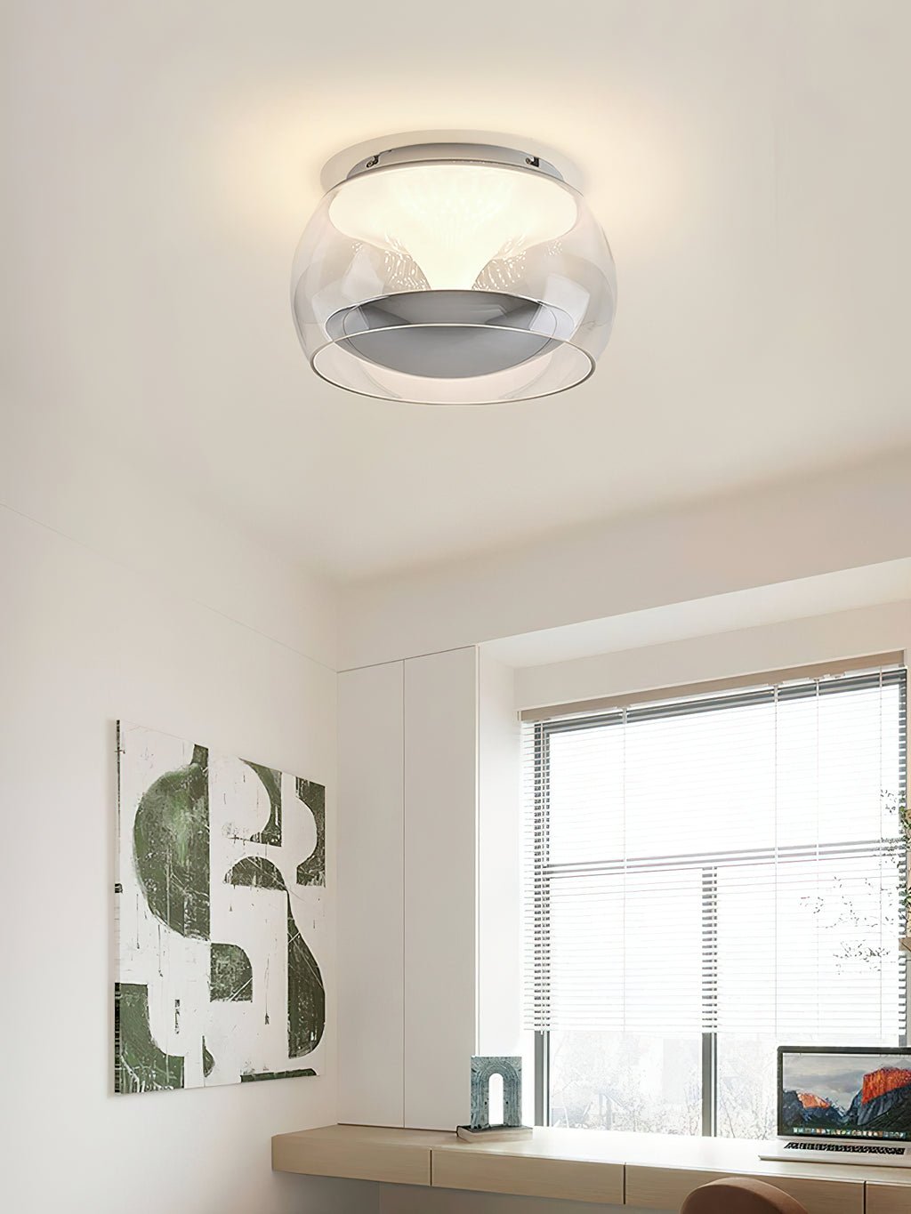 Eshair Nordic Art Pendulum Glass Ceiling Light