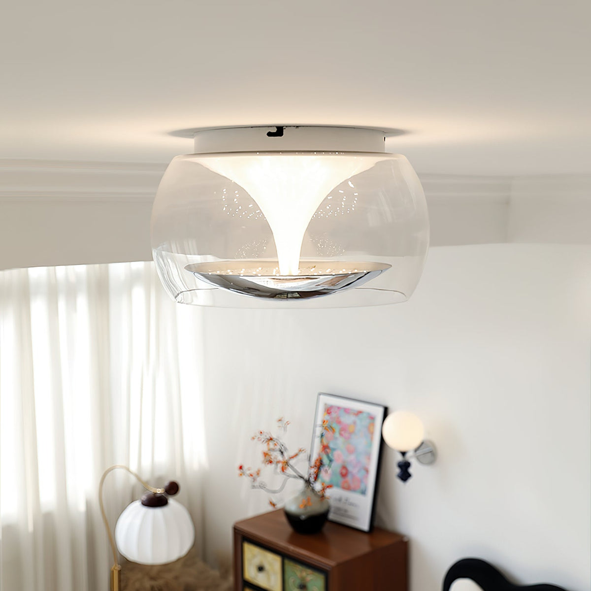 Eshair Nordic Art Pendulum Glass Ceiling Light