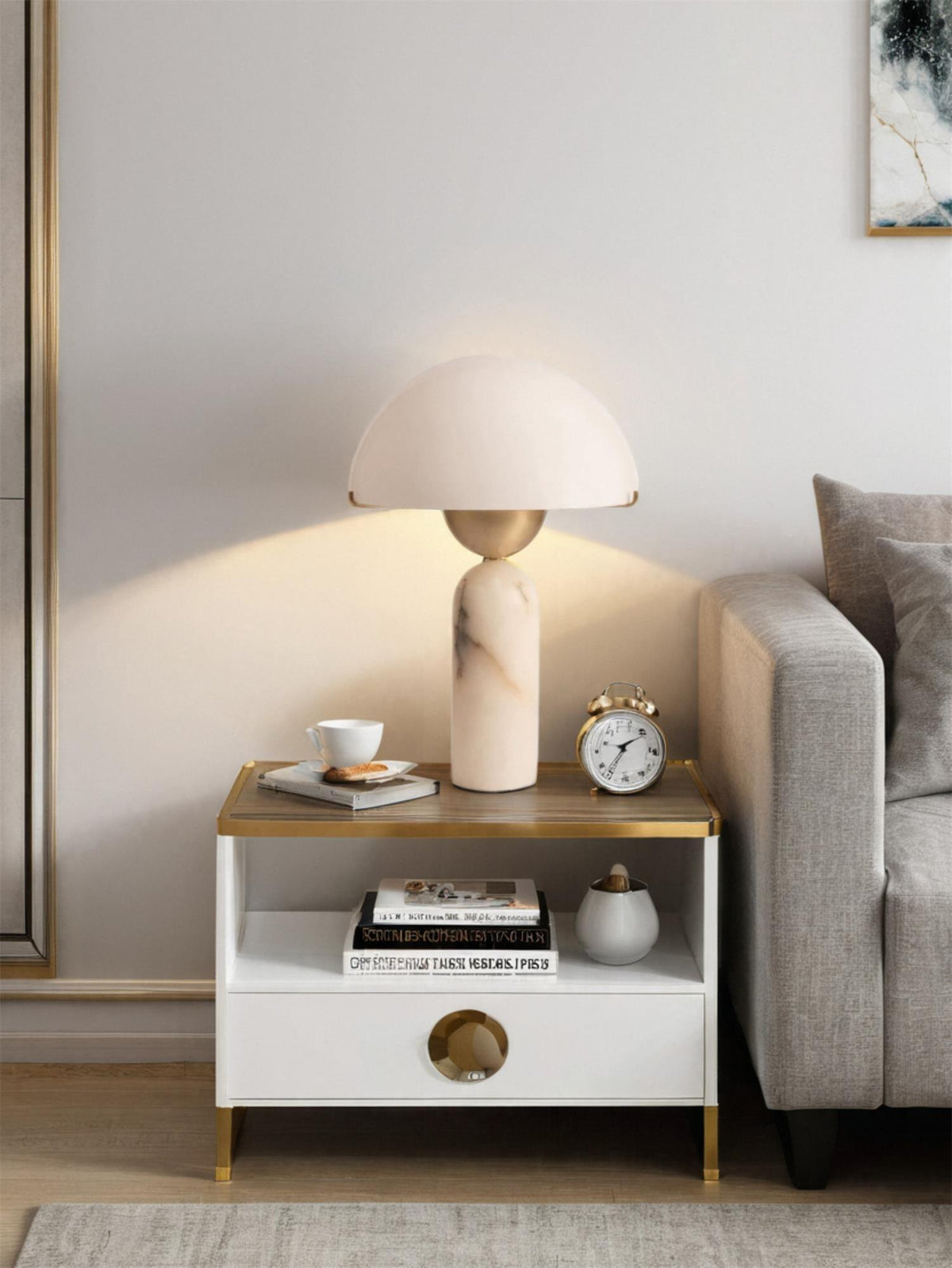 Veviniel Alabaster Table Lamp