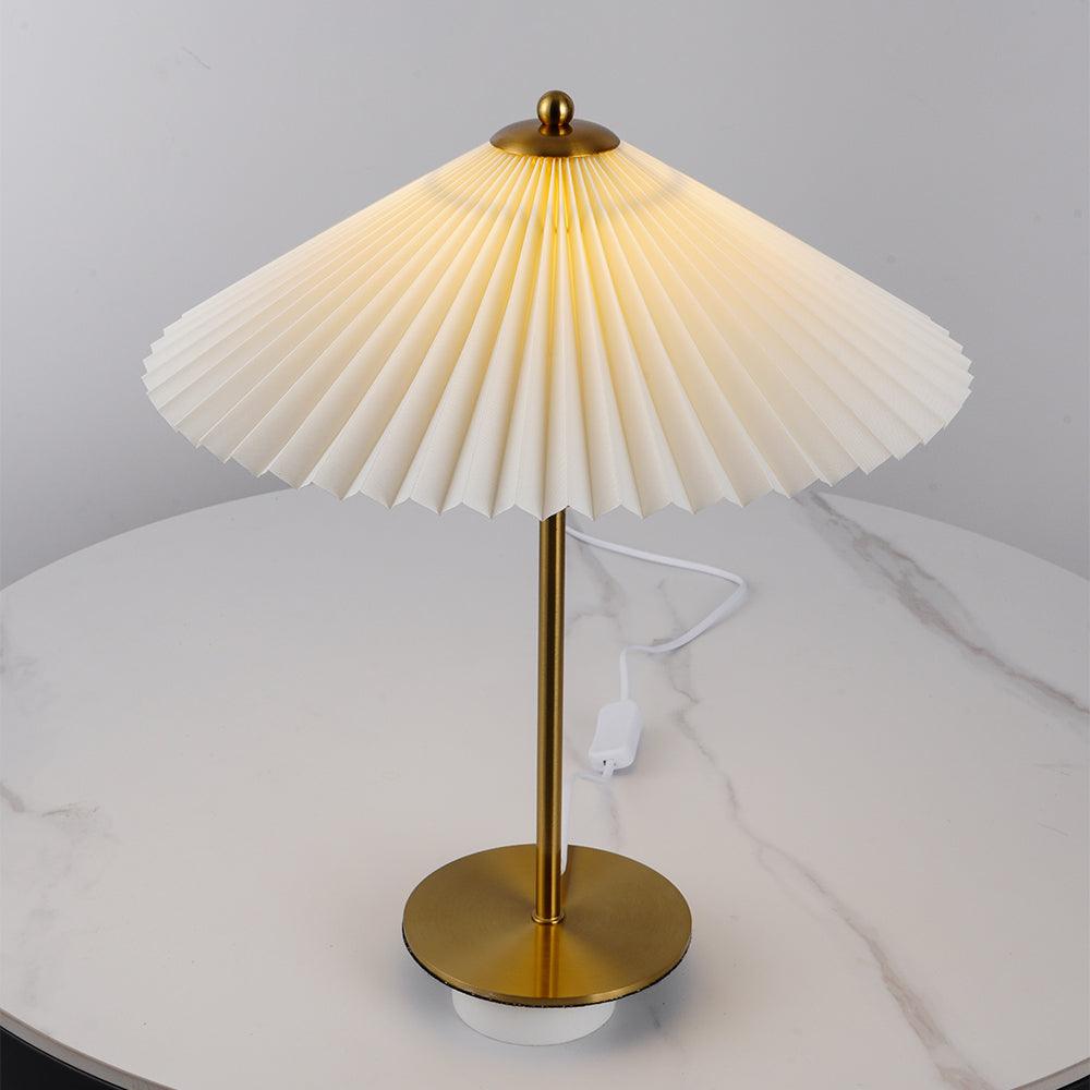Camirir Pleated Umbrella Table Lamp