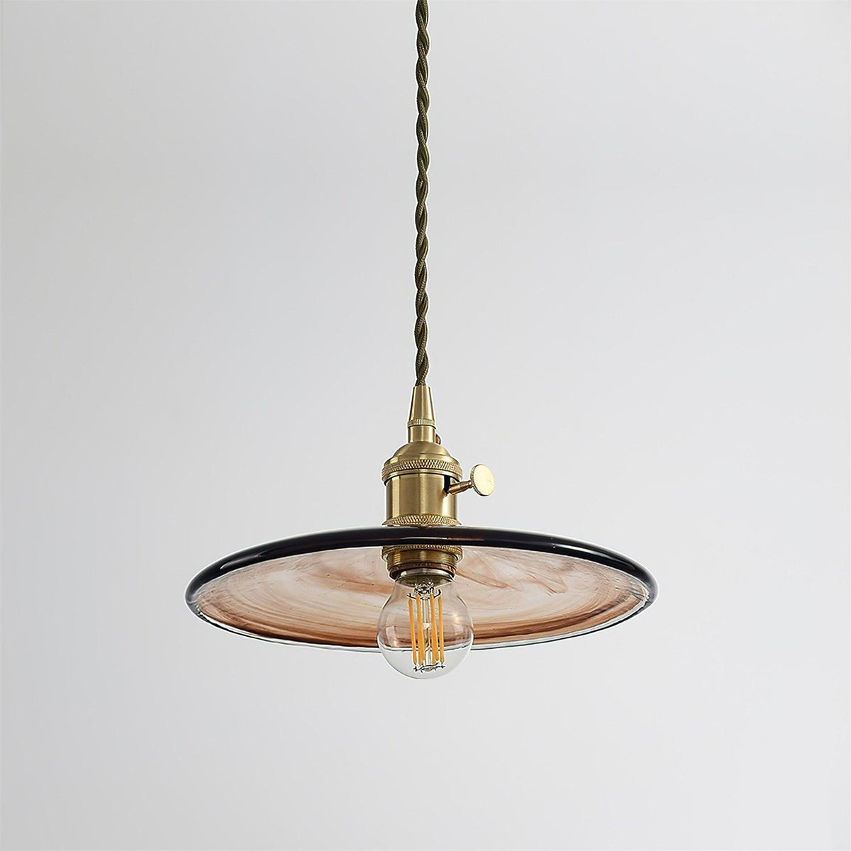 Sage Vintage Glass Pendant Light