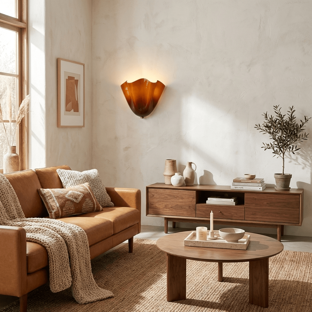 Zakia Glass Indoor Wall Light