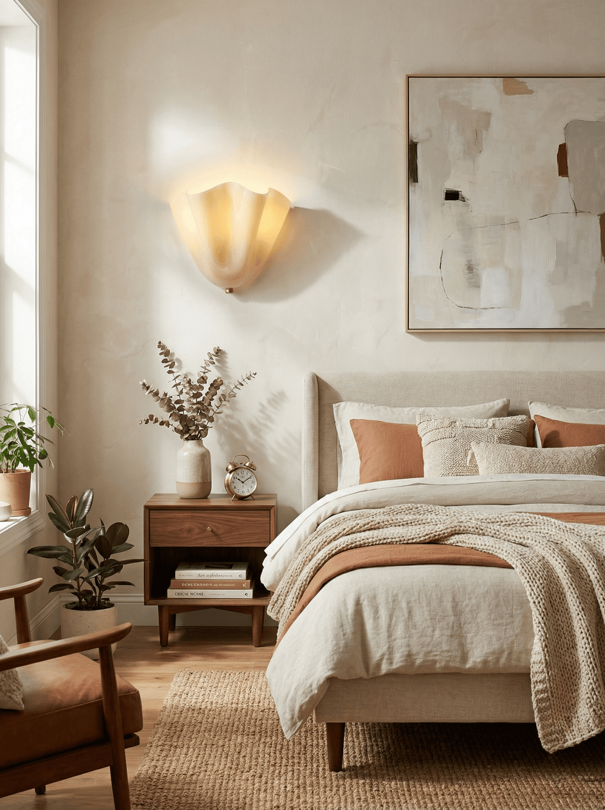 Zakia Glass Indoor Wall Light