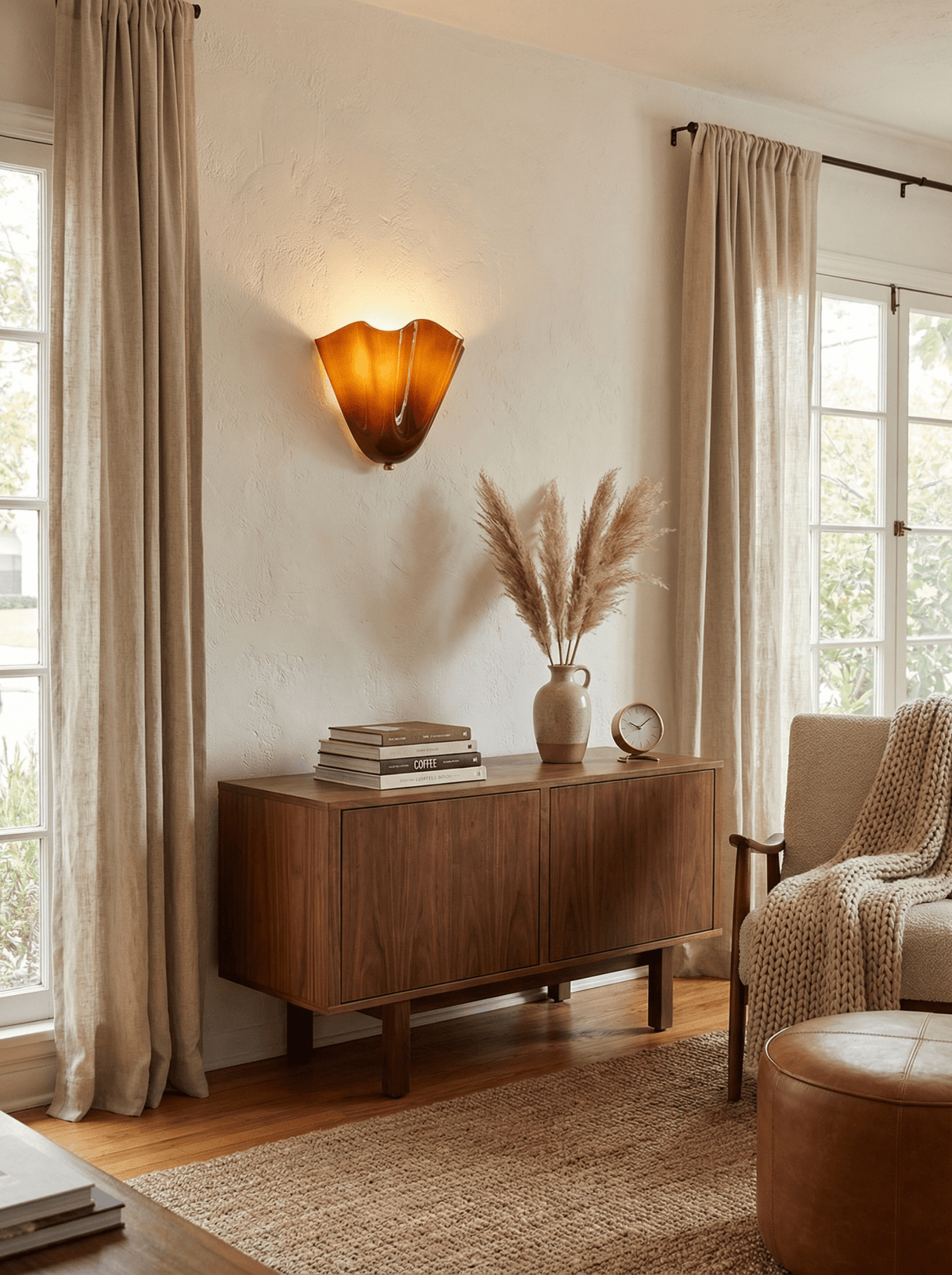 Zakia Glass Indoor Wall Light